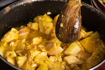 various traditional Tunisian dish with various ingredients of the country