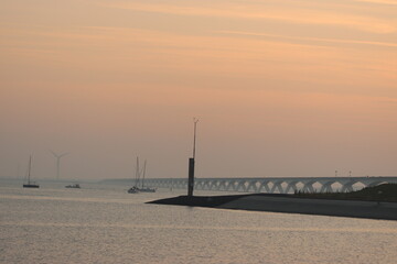 Obraz premium the most famous bridges in the Netherlands province Zeeland