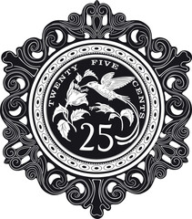 Jamaica 25 cents coin