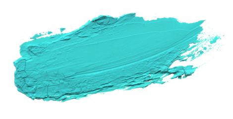 Abstract acrylic color brush stroke. Isolated on white.