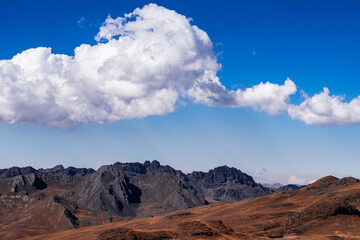 Andes mountains in Cochabamba Bolivia 
