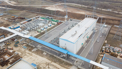 Big factory of potassium fertilizer production.