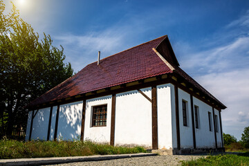 Fototapeta na wymiar Old Baal Shem Tov Synagogue in Medzhibozh