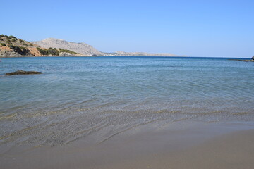 blue sea, sky and rocks
