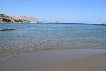 blue sea, sky and rocks
