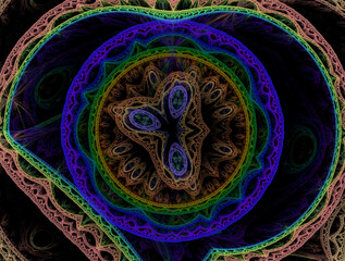 Imaginatory fractal abstract background Image