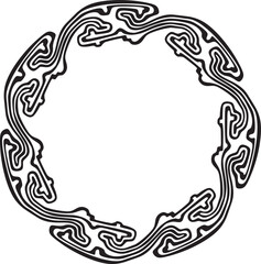 floral frame vector design handmade silhouette