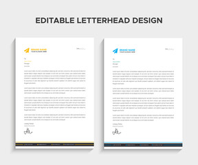 Obraz premium Letterhead Design Template