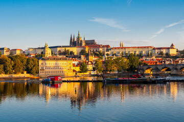 Fototapeta na wymiar Prague Castle view in Prague City