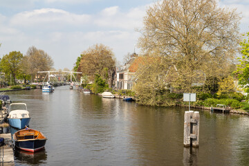 River Vecht near the Dutch village of Vreeland in the province of Utrecht.