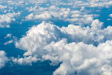 Obraz na płótnie Canvas Aerial view of clouds 