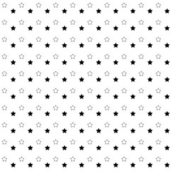 Obraz premium Black and white star on white background seamless pattern contrast background for design eps vector