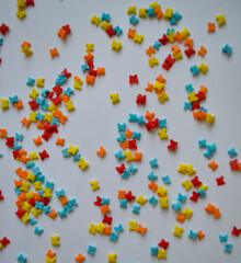 puzzle pieces on a white background
