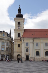 Naklejka premium Sibiu Center Romania 