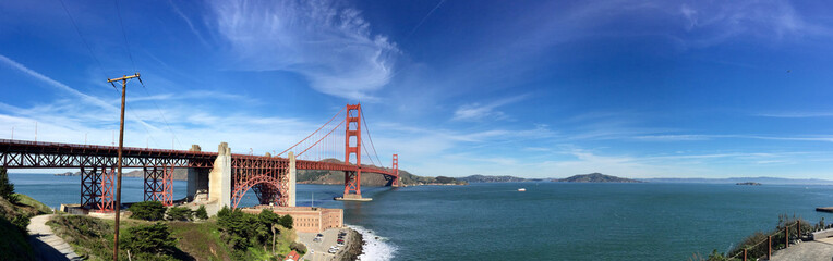 View of the Golden Gate Bridge, San Francisco, California 