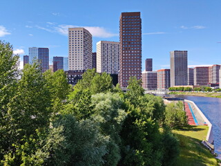 Modern architecture on the old embankment