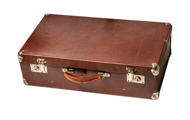 Vintage brown suitcase