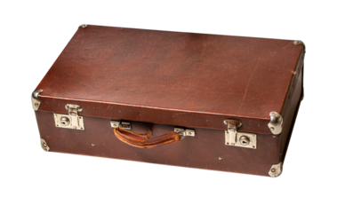Vintage brown suitcase