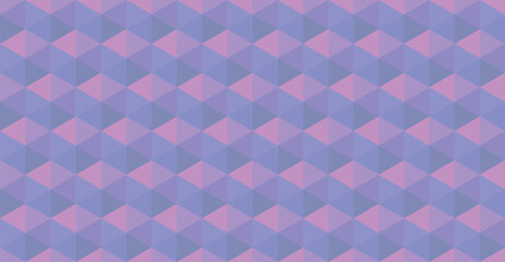 Polygonal Mosaic pattern. Mosaic Background Creative Design. Abstract Background with triangles 3d Geometric seamless pattern. Hexagon. Colorful texture. Light Gradient Low poly style Pastel Pink Blue