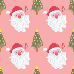 cute chrismas seamless pattern for wrapping paper