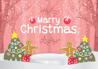 Fototapeta na wymiar christmas banner for website vector 