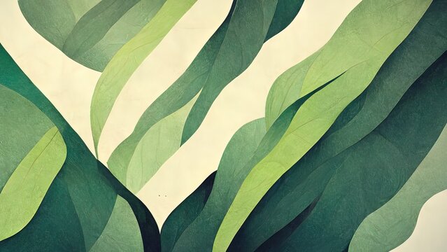 Abstract, green, organic wallpaper texture. Pencil drawn background. Light green, 4k illustration.