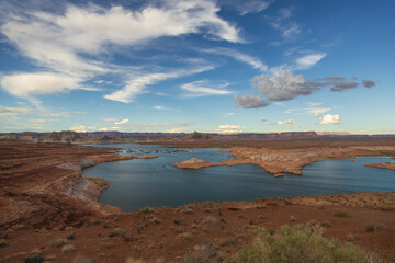 Fototapeta na wymiar The Colorado River at Glen Canyon National Recreation Area