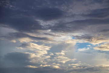 Colorful clouds in the sky