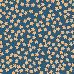 Abstract vector flowers in trending colors