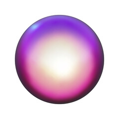 3d pink metal neon gradient shere render. Vector abstract ball. Futuristic iridescent holographic isometric shape