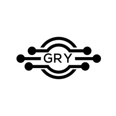 GRY Letter logo white background .GRY Business finance logo design vector image in illustrator .GRY letter logo design for entrepreneur and business.
