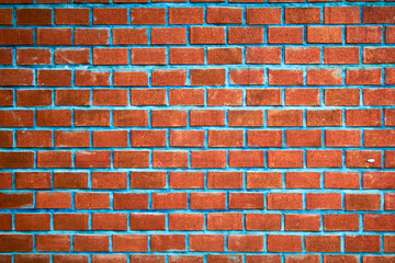 wall of  red bricks texture for backgrounds 