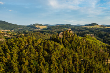 Bohemian Switzerland National Park in the summer, Czech Republic  - 525187158