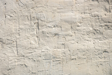 rough white painted wall , background , floor for text