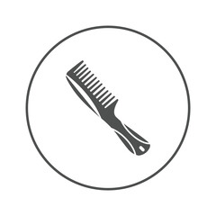 Beauty salon hair comb icon | Circle version icon |