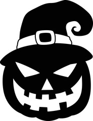 Witch Pumpkin Face