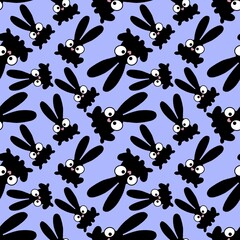 Easter cartoon rabbit seamless pattern for fabrics and textiles and packaging and wrapping paper and 2023 new year