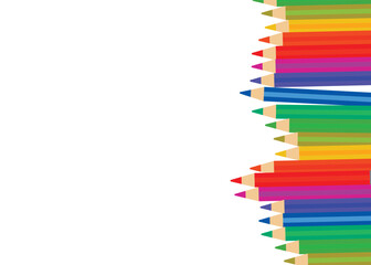 pencils isolated on white background