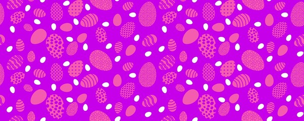 Easter eggs seamless spring pattern for kids clothes print and notebooks and wrapping paper and fabrics