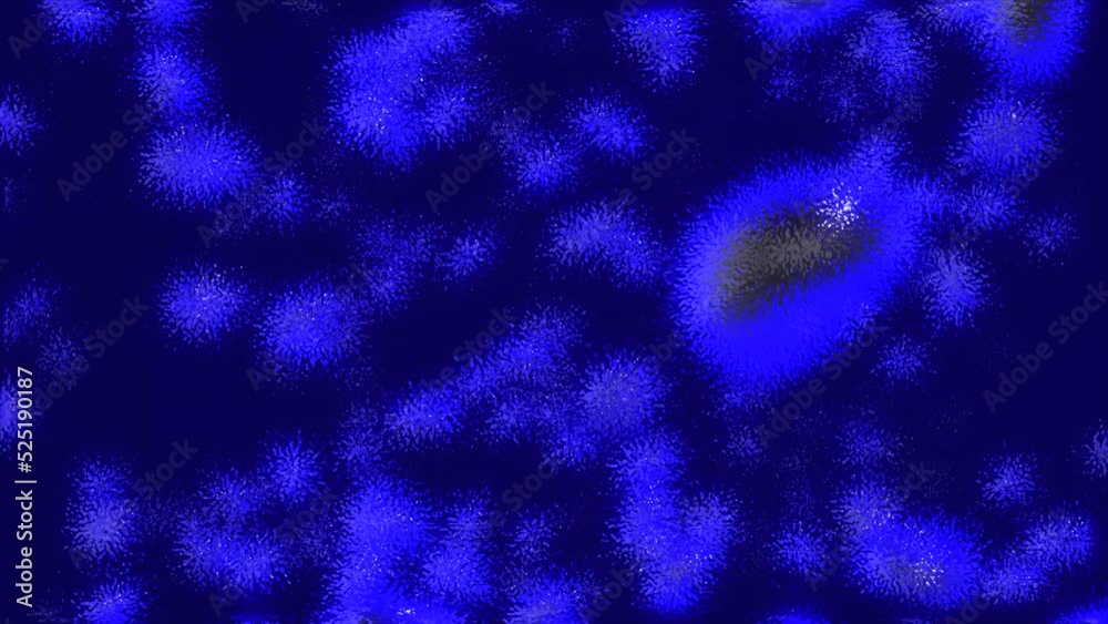Poster animation with moving molecules in space. motion. ring 3d molecules move in chaotic field. 3d molecu