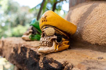 decoraci&oacute;n de calavera pirata