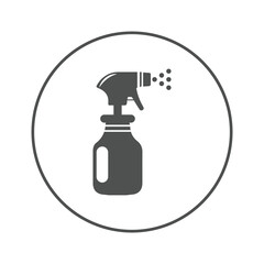 Cleaning spray bottle icon | Circle version icon |