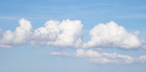 blue sky with white clouds
