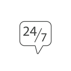 24 Hours a day service icons  symbol vector elements for infographic web