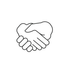 Handshake icons  symbol vector elements for infographic web