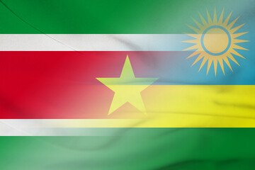 Suriname and Rwanda state flag transborder negotiation RWA SUR
