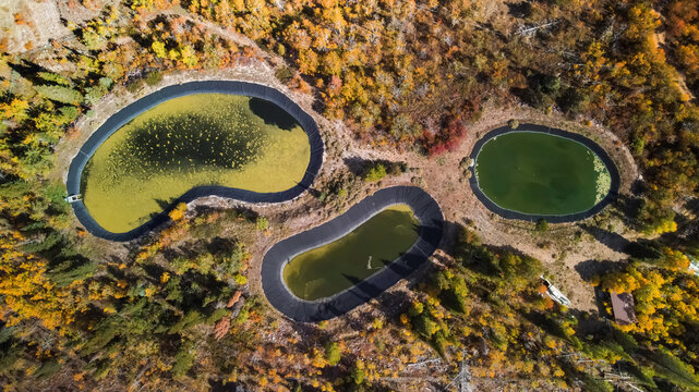 Three Ponds In Uinta Wasatch Cache National Forest.