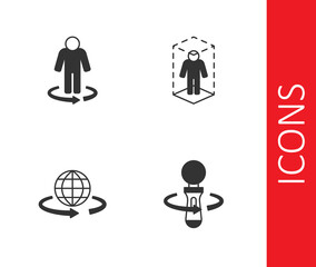 Set VR controller game, 3d modeling, and icon. Vector