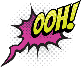 Ooh cartoon comic book sound, pop cloud blast
