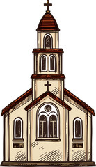 Fototapeta premium Christian Orthodox chapel, Catholic church